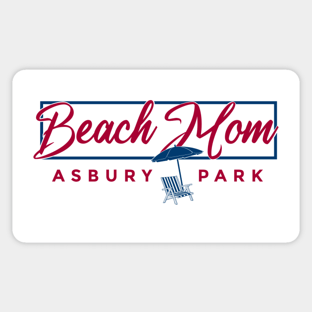 Asbury Park Beach Mom Sticker by The Sun Shack